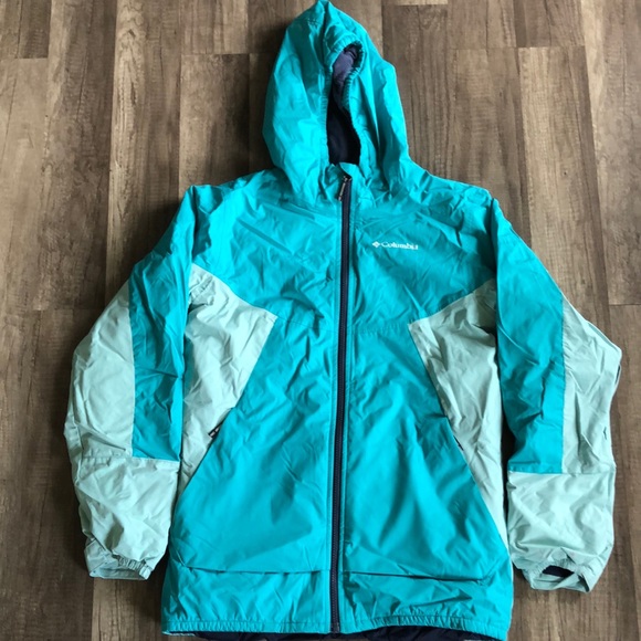 Columbia Other - Columbia Omni Tech Teal Jacket Girls Large 14/16